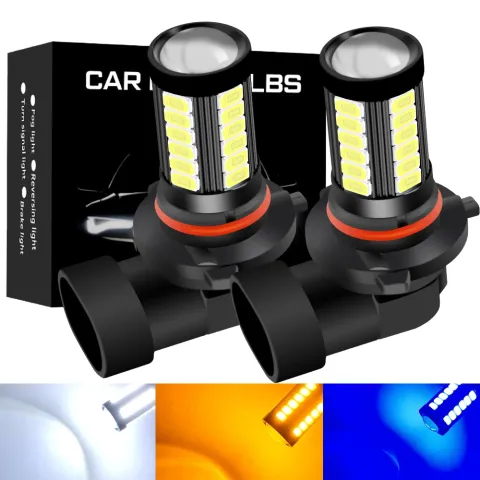 LED крушки за мъгли H11, H7, 9005, 9006, H9, H8, H16, PSX24W, PSX26W, P13W - бяла и синя светлина