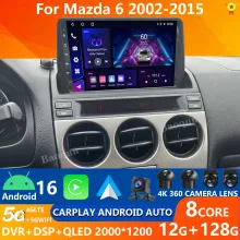 10.1 инча Android 16 навигация за Mazda 6 2002-2008 4G LTE